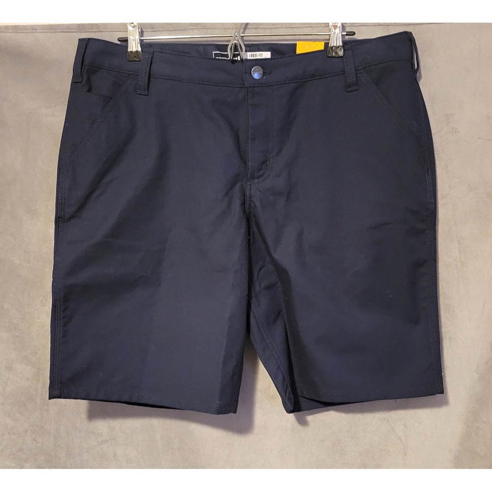 Carhartt Rugged Flex Loose Fit Canvas Workwear Shorts Women's 16 Blue BS3111-W